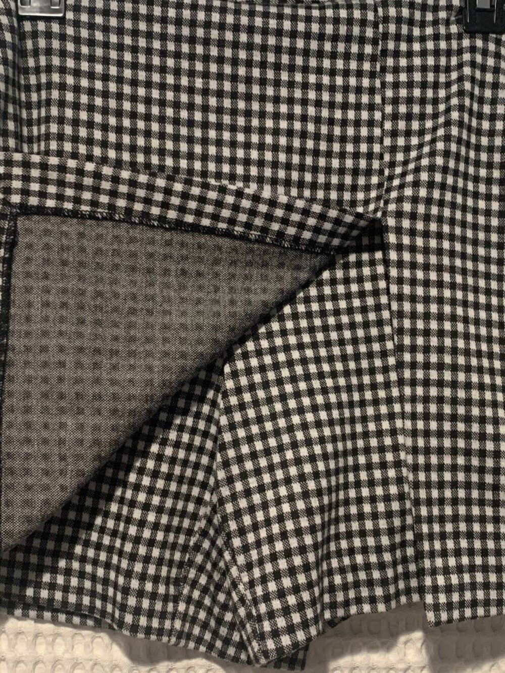 Cabi Ladies Black & White Checked Skort